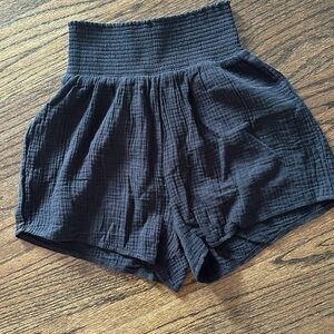 Z supply high waisted smocked shorts